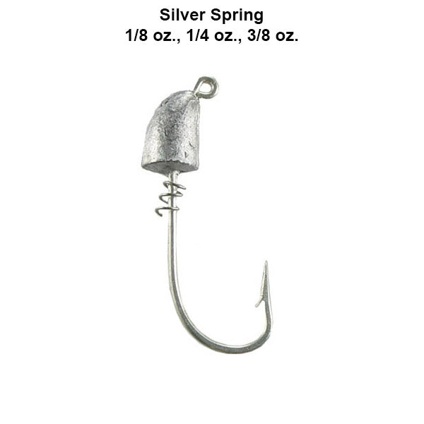 Hogie's Fishing Lures Hogie Spring Head Jighead - Silver Eagle Claw